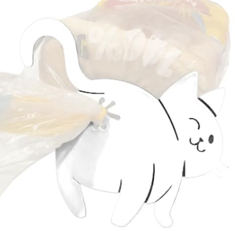 Porta pane a forma di gatto, divertente clip per sacchetti di cibo, con stampa 3D, gadget da cucina, decorazione per la casa, per amici e amanti dei gatti