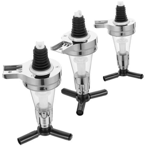 ARTIBETTER 3 Stück Wandmontierter Spirituosen dispenser mit Federmechanismus Präziser Portionierer für Barflaschen Einfach zu Reinigen für Partys und Hochzeiten