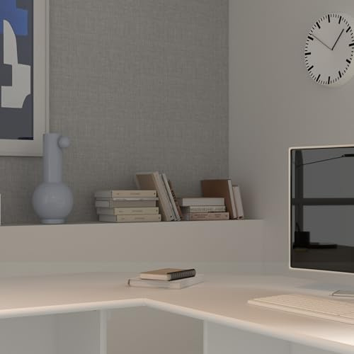 Forte TEMPRA 2 Schreibtisch Verbindungsplatte 70 80, modernes Eckstück für TEMRA 2 Schreibtische, Büro, Holzwerkstoff, Weiß, 72 cm breit x 2,2 cm hoch x 72 cm tief