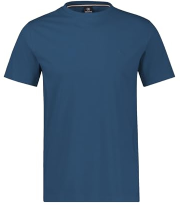 LERROS Herren Rundhals T-Shirt (DE/NL/SE/PL, Alphanumerisch, XXL, Regular, Regular, Storm Blue)