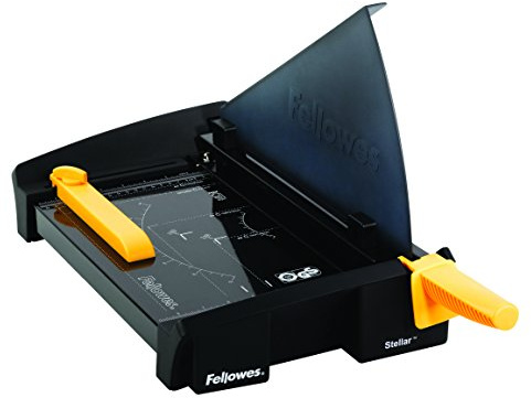 Fellowes Stellar A4 Paper Cutter Guillotine - 30.5CM Cutting Length Guillotine Paper Cutter - 20 Sheet Capacity - Ideal for Office Use - Black