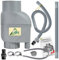FILTRO PER ACQUA PIOVANA FILTRO PLUVIALE FILTRO PER GRONDAIA T33 set di riempiemento ed estrazione in grigio COLLETTORE ACQUA COLLETTORE GRONDAIA