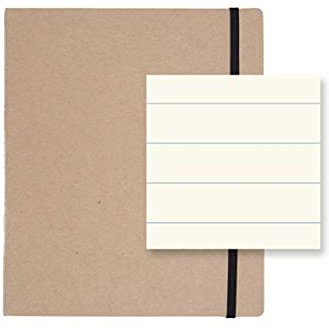 ATOMA - Notiz-Ringbuch A5, Alain Berteau-Serie, 144 Seiten liniert, sandfarben