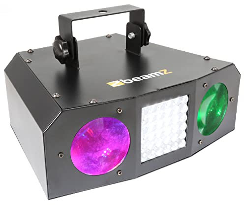 BeamZ URANUS LED Double Moonflower avec Stroboscope, DJ Light Effect, Stroboscope, Jeu de Lumières, Contrôle Musical, Multicolor, Plafond/Mur, Rotation Automatique/Rythmé