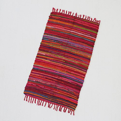 Fair Trade Flickenteppich Mittel 150 x 90 cm