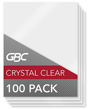 GBC Laminierfolien, Thermo-Laminierfolien, Briefgröße, 5 mil, HeatSeal Crystal Clear, 100 Stück (3200403)