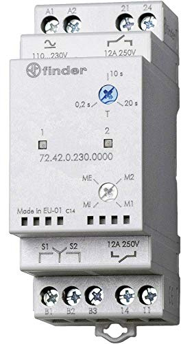 Finder 72 Überwachungsrelais 1-phasig, DPST, DIN-Hutschiene