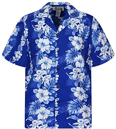 KY´s Original Camisa Hawaiana, Batik, azul 2XL