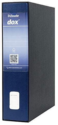 Rexel Esselte Dox 2 Raccoglitore a Leva Formato Protocollo D8, A4, Blu, 1 Pezzo