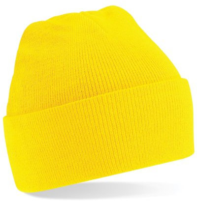 Beechfield B45 Original Cuffed Beanie Colour=Yellow Size=O/S
