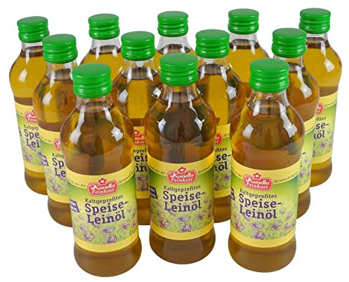 Kaltgepresstes Leinöl (12 Flaschen à 250 ml)
