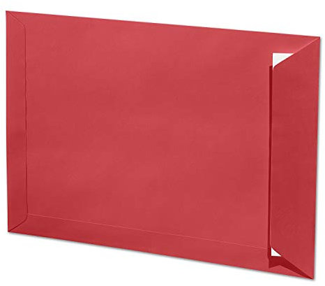 ARTOZ 10x DIN C4 Umschläge mit Haftklebung - ungefüttert 324 x 229 mm Rot (Rot) Briefumschläge ohne Fenster - Serie 1001