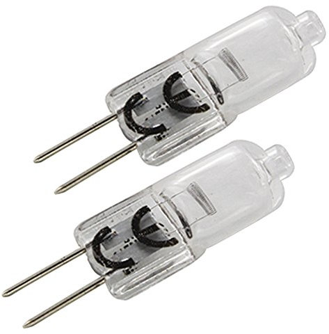 SPARES2GO Universal Cooker Hood Halogen Light Bulb (20w, G4 / 2 Pin, Pack of 2)