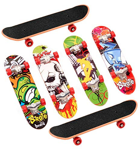 THE TWIDDLERS Mini Finger Skateboards - Kindergeburtstag Mitgebsel, Mitbringsel, Gastgeschenke, Partytütenfüller, Give Aways für Jungen (12)