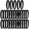 Candygirl 33Pcs Classic Satin Headband Ribbon Headbands for Women Girls DIY Craft Hairbands Headwear Accessories (Black (33pcs) 2CM)