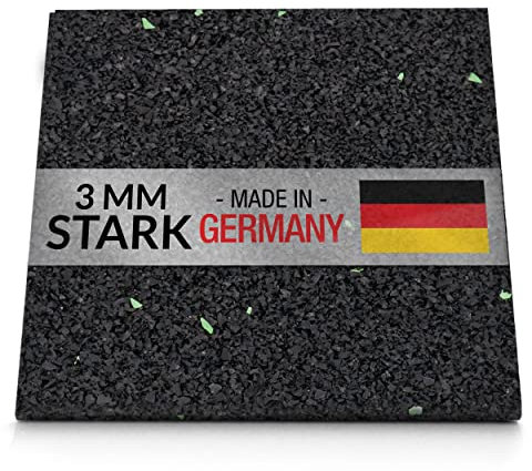 100 Stück 3 mm 90 x 90 mm Terrassenpad, Terrassenpads aus Gummi – Unterlagepads für die Unterkonstruktion ihrer Terrassen Balkon oder Gartenhütte