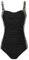Aidotop Womens One Piece Swimsuit Tummy Control with Ruched Monokinis Tribal Swimsuits (Leopard, L)