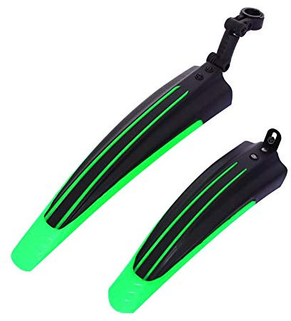 SpirWoRchlan Verstellbares Schutzblech-Set für Rennrad, Mountainbike, Fahrrad, Reifen, vorne/hinten, Grün