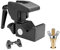 Adam Hall Accessories SUPER CLAMP MK2 SET 1 - Universal Haken schwarz mit Klemmhebel MK2 + SS018 Bolzen