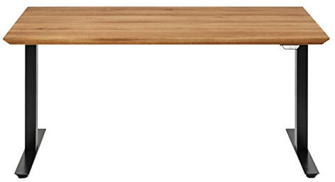 Kare Schreibtisch Office Symphony Eiche Schwarz 160x80