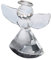 HOMSFOU 2st Kristall-Engel-Ornament Miniatur-glasornamente Skulptur Desktop-Engel-Ornamente Sammlerfigur Betende Engelsstatue. Statuen Aus Glas Hochzeit Garten Büro Marionette Schreibtisch