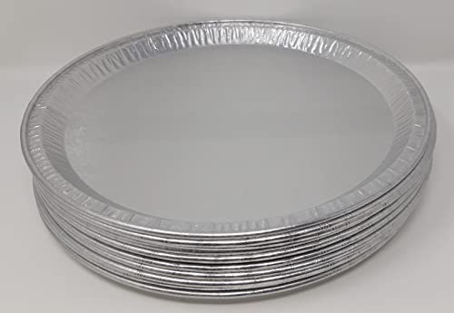 Bandejas redondas de papel de aluminio para horno para asar pizza y barbacoa, 30 cm, 40 unidades