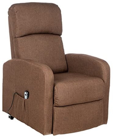 Gremium Poltrona Relax Elettrica Con Sistema Alzapersona, Reclinabile a Letto E Seduta Ergonomica In Tessuto Per Arredo Salotto, Soggiorno e Ufficio