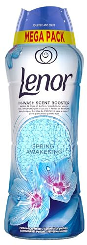 Lenor Profumatore Bucato Perle Profumate Lavatrice, Risveglio Primaverile, 570g, Intensificatore di Profumo, Maxi Formato, 100% Plastica Riciclata
