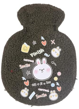 REFROMAX 1Pc Belle Portable Dessin Animé Main Bouteille d'eau Chaude Mini Bouteilles d'eau Chaude Chauffe-Main Filles Main Pieds Sacs Chauds-D
