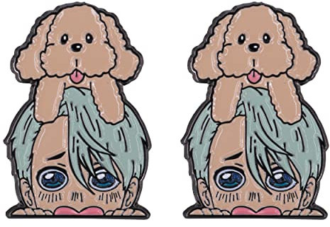 Roffatide Anime Yuri!!! Auf ICE Brosche Pin 2 PCS Emaille Pin Set Legierung Zubehör für Jacken Shirts Rucksäcke Dekoration Geschenk für Frauen Männer