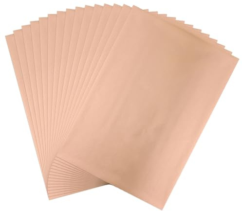 Briartw 100 Blatt Rotgold Heißfolienpapier, 20 x 29 cm, Reaktivfolie, Heißprägefolie, Laserdrucker und Laminiergerät, für Scrapbooking, Basteln, Kartenherstellung, DIY-Alben, Dekoration
