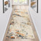 Siunwdiy Teppich Läufer Lang Flur Küche rutschfest waschbar Teppichmatten 40x280cm Küchenläufer Beiges abstraktes Muster Küchenteppich Meterware Esszimmer Schlafzimmer Wohnzimmer Schmutzfangmatte