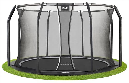 Salta Royal Baseground + Ground Safety net - Inground trampoline with safety net - ⌀ 366 - Round - Black