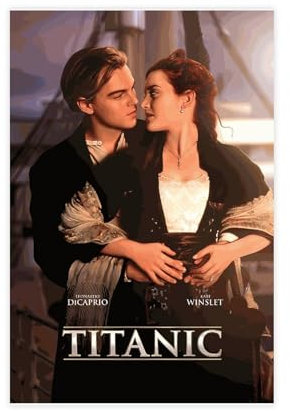 VesFy Filmposter Titanic (24), Leinwand-Poster, Wandkunst, Dekordruck, Bild, Gemälde für Wohnzimmer, Schlafzimmer, Dekoration, ungerahmt, 30 x 45 cm
