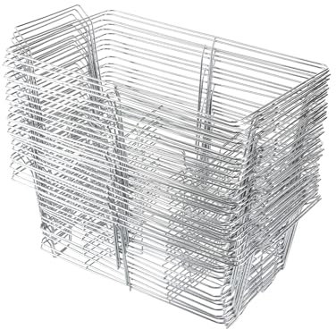 YVSOLL Chafing Wire Racks Buffet Stand,Rectangular Full Size Buffet Wire Rack Stackable Chafing Stand Chrome Frame Serving Trays Food Warmer for Parties