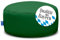 Bruni Pouf M en vert sapin – Pouf rond pour l'intérieur et l'extérieur comme repose-pieds, coussin de yoga, coussin de méditation, fabriqué en Allemagne