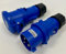 32Amp Commando Type Plug & Trailing Socket Quick Fit 240V 50-60Hz Single Phase Blue 3 Pin IP54 Professional 23203 13203