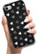 Printed Phone Case for iPhone 7 Plus 8 Plus Soft TPU Bumper Silicone Protective Back Cover with Pattern Design for Girls Boys - Black White Love