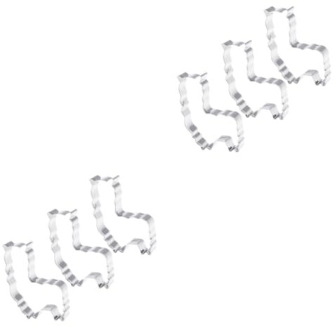 Amosfun Backform Lama 6 Stk Keksausstecher Kreis Ausstecher Feiertags-muffinschneider Mini-ausstecher Keksprägung Tonschneider Fondant Hochzeitsdeko Hochzeits Dekoration Ausstechformen Keksform Silver