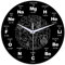 ZONJIE Moderne Wanduhr Mit Periodensystem der Chemie, Wissenschaftliches Experiment, Runde, Stille Acryl-Uhr, 30,5 cm, Schwarz - Geschenk für Wissenschaftsliebhaber