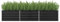 Myheimly Hochbeet Pflanzkübel Pflanzbeet Gemüsebeet Gartenbeet Frühbeet Blumenkasten Pflanzkasten Garten Verzinkter Stahl Anthrazit 240 x 80 x 45 cm