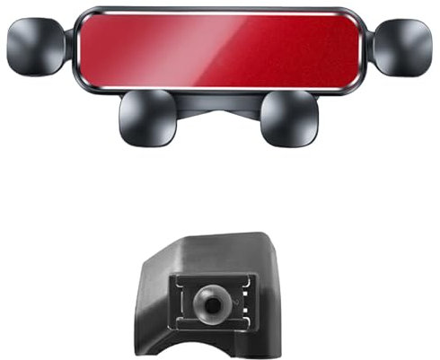 ZXLZHGS Handyhalterung Auto, Kompatibel mit Ford F150 SVT Raptor 2019 2020, 360° Drehbar Handyhalter Kfz Handy Halterung lüFtung Armaturenbrett Handyhalter, C Red