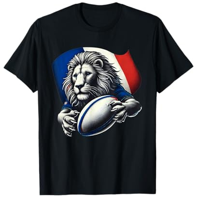 Rugby Lion Joueur De Rugby Rugbyman Humour Rugby T-Shirt