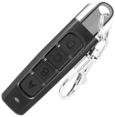 Apri Porta Del Garage Remote - Telecomando Copia MHz con Portachiavi | Sostituzione wireless per Apri Garage Automatico, Telecomando Multifunzione A 4 Pulsanti Programmazione Segnale Secuto