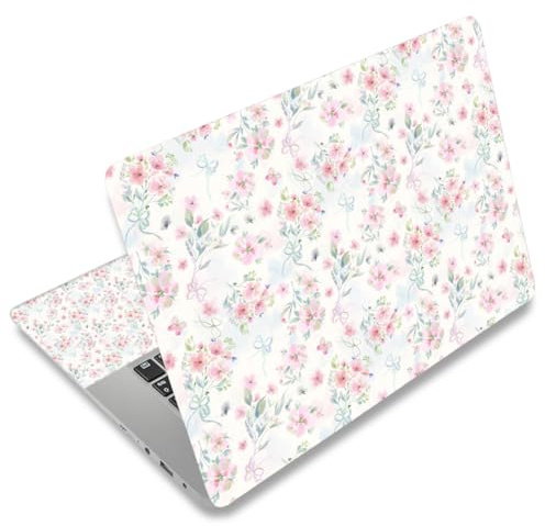 WINTOJO 11.6 13 13.3 14 15 15.6 inches Netbook Laptop Skin Sticker Decal Reusable Protector Cover Case for Laptop Notebook chromebook Pink Flowers W-NEK-48