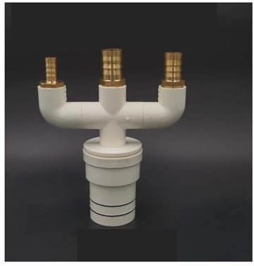 Bvhklxseb Adattatore a T for Scarico Lavatrice e asciugatrice Raccordo for Tubo a Quattro Vie con valvola di ritegno(1ge)