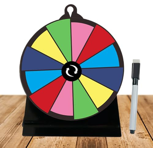 Buntes Glück Spinner Rad - Spinnrad Zu Preisen | Anpassbares Preisrad | Multifunktionales Tabletop -Plattenspieler Für Karneval Performance Parteien Kommerzielle Veranstaltungen Messe Pro