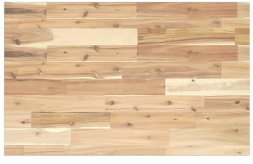 Owoxanthellate Waschtischplatte Akazie 100 x 50 x 2 cm Unbehandelt Massivholz Robust & Modern Fürs Badezimmer Küche oder Werkstatt