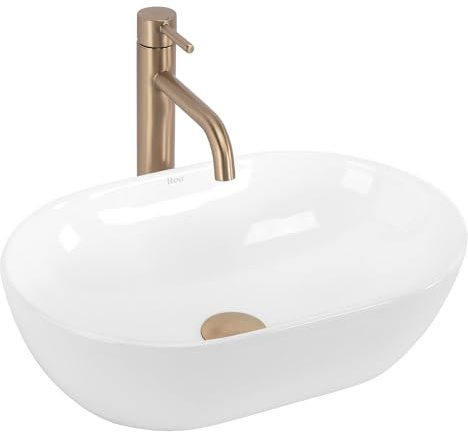 Rea- Aufsatzwaschbecken Amelia 45 Oval, Weiß