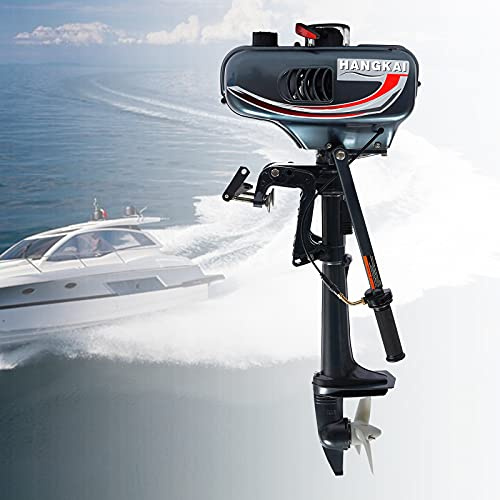 Außenborder 3.5 PS 2-Takt – 49ccm Kurzschaft Bootsmotor mit Handstart, Wasser- und Luftkühlung, für Schlauchboot Fischerboot